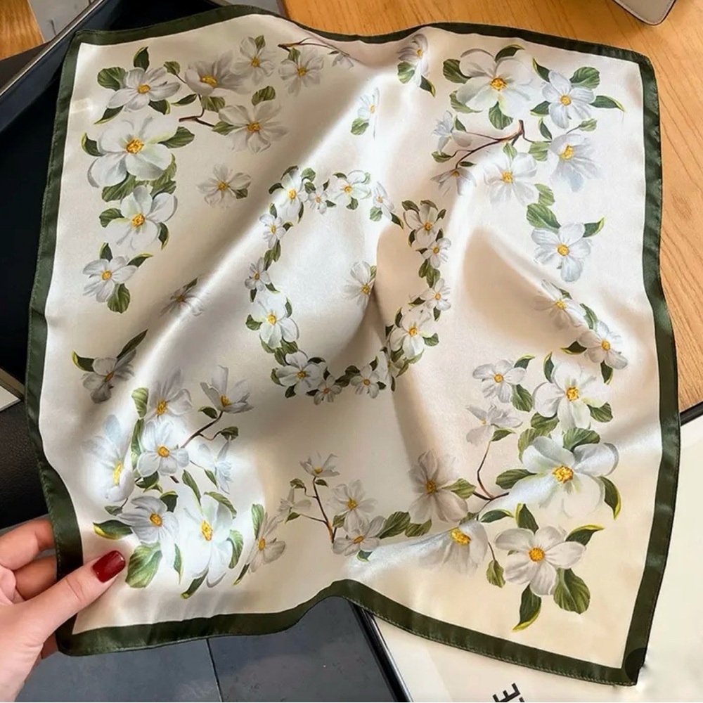 Mulberry Silk Floral Scarf
